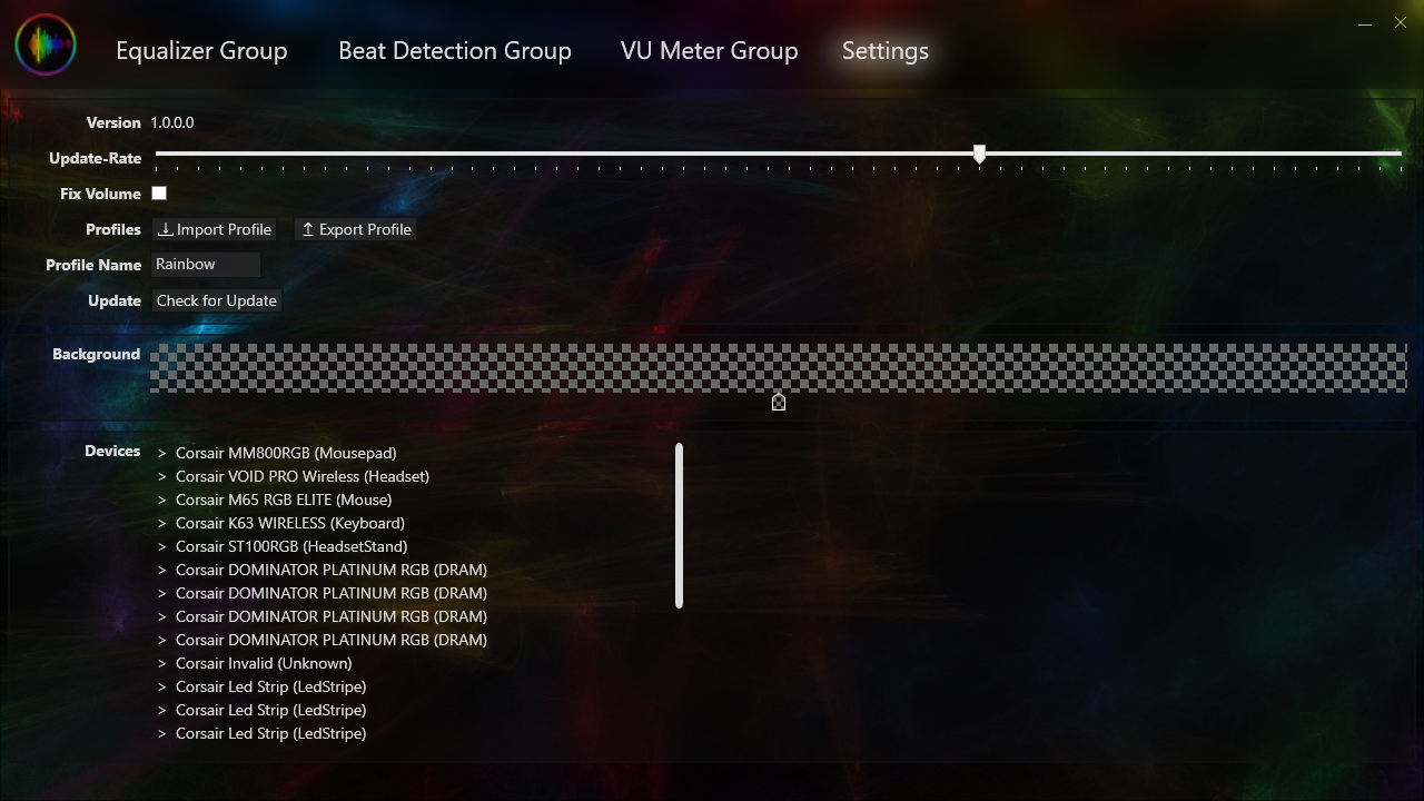 strække Kontinent Odds RGBeat | Audio Visualizer for Corsair RGB Devices